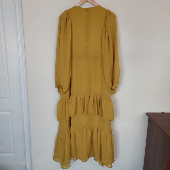 KOKO +‎ MASON Longsleeve Tiered Midi Dress Size Small - Picture 5 of 11